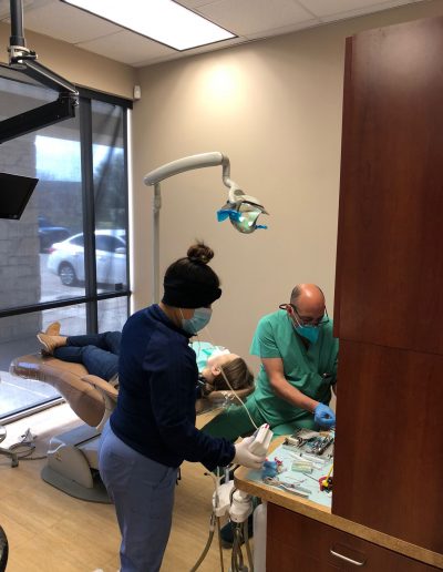 Dental treatment in progress, Sugar Land, TX